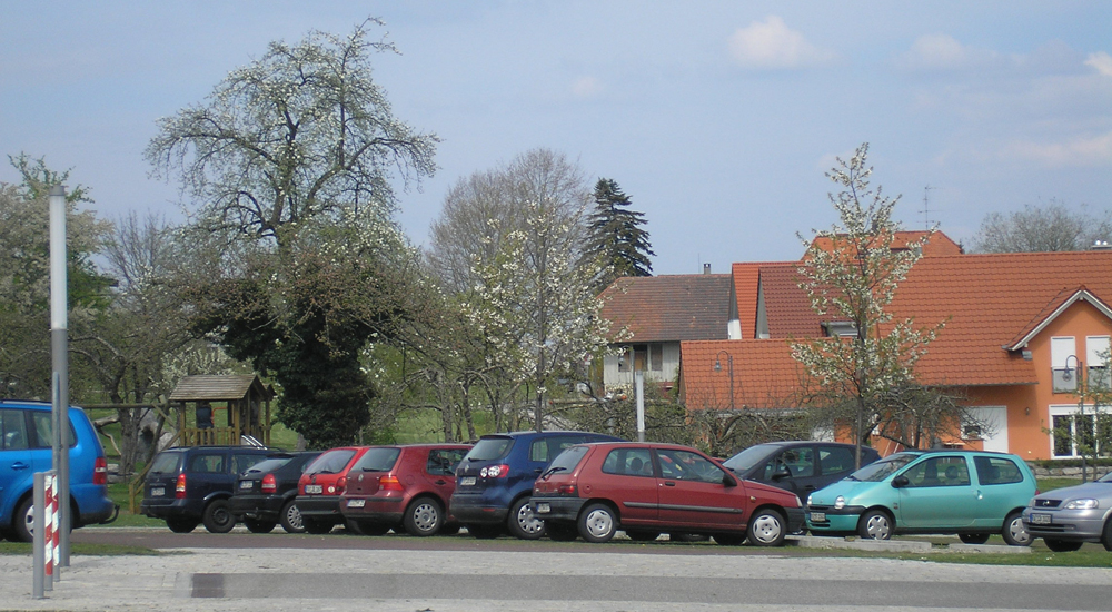 Parkplatz hinter dem Rathaus