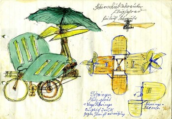 Fluggerät - Entwurf von Gustav Mesmer
