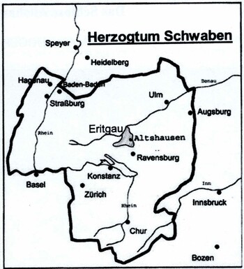Altshausen und der Eritgau im Zentrum des Herzogtums Schwaben