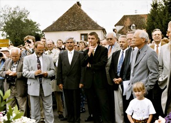 Prominenz bei der Freigabe der Umgehungsstraße  1999, Foto: Elmar Hugger